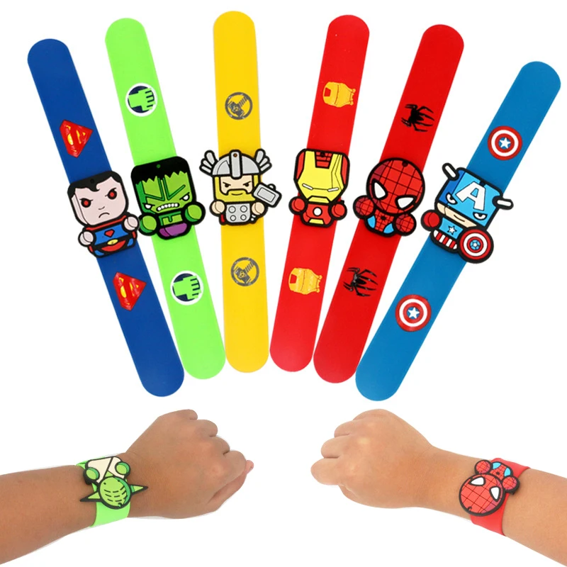

New Marvel Game Animation Peripheral Gift Avenger Alliance Us Captain Hulk Spiderman Bracelet Superman Clapping Circle Bracelet