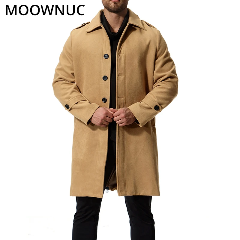 Зимние осенние мужские пальто мужское шерстяное подходят для деловых умных