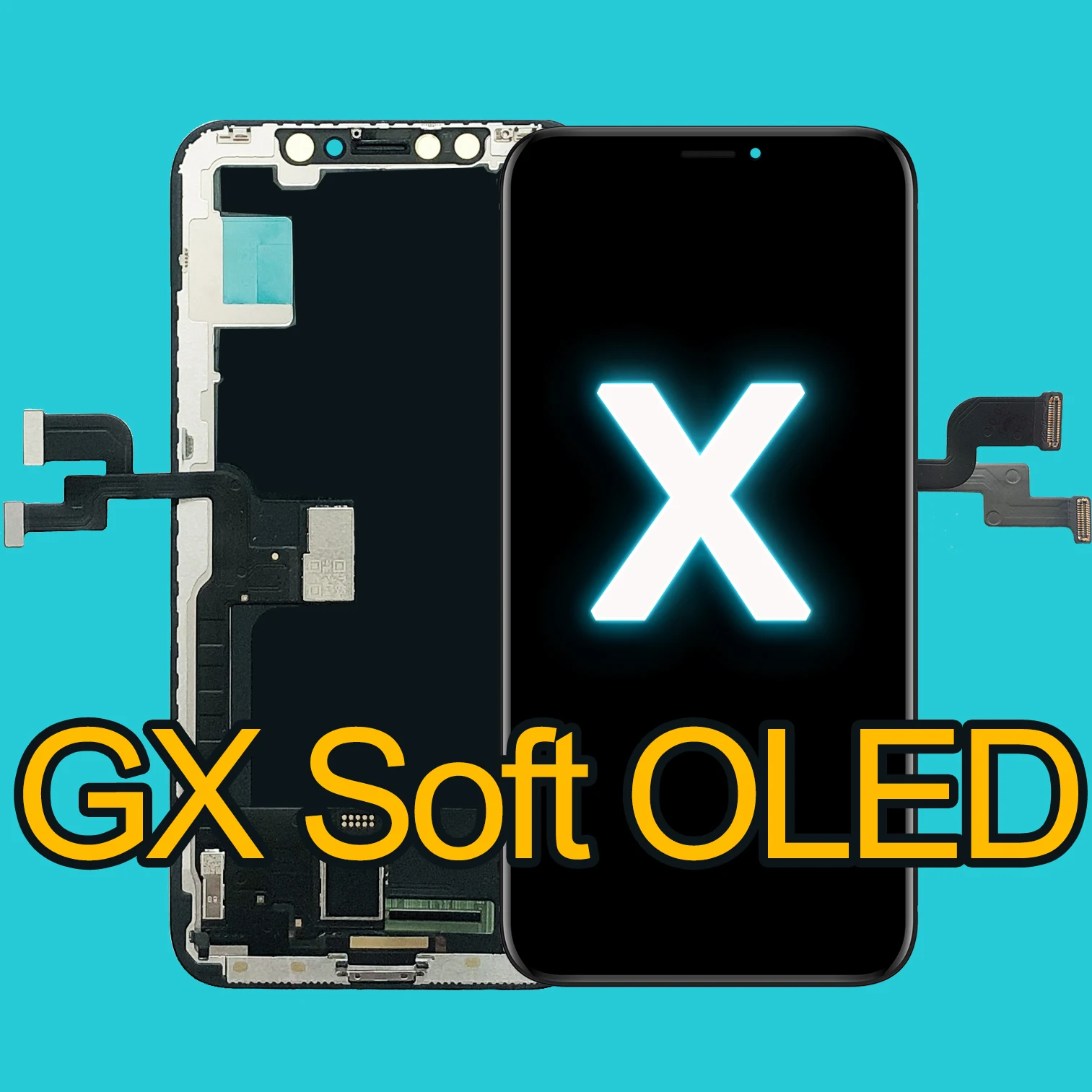 Мягкий Oled ЖК-дисплей GX для iPhone XS max OLED сенсорный экран с дигитайзером сменный