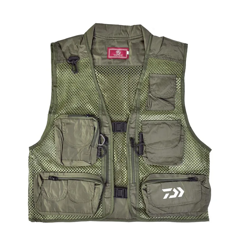 

Рыболовный жилет, дышащий сетчатый износостойкий жилет для фотографа, с несколькими карманами, для походов, охоты, рыбалки