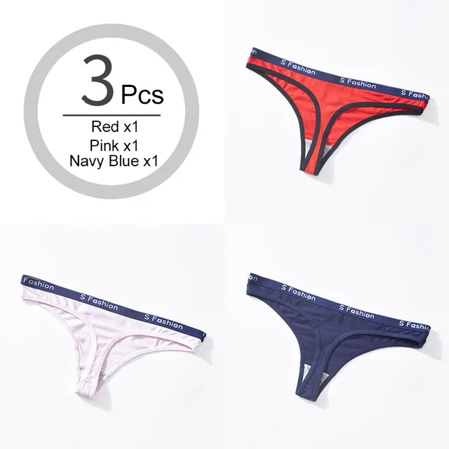 Set 5 VDOGRIR, хлопковые женские стринги, бесшовное нижнее белье, сексуальные женские стринги, женские мягкие трусики, низкая талия, стринги, женское нижнее белье, Танга - Цвет: Set 5