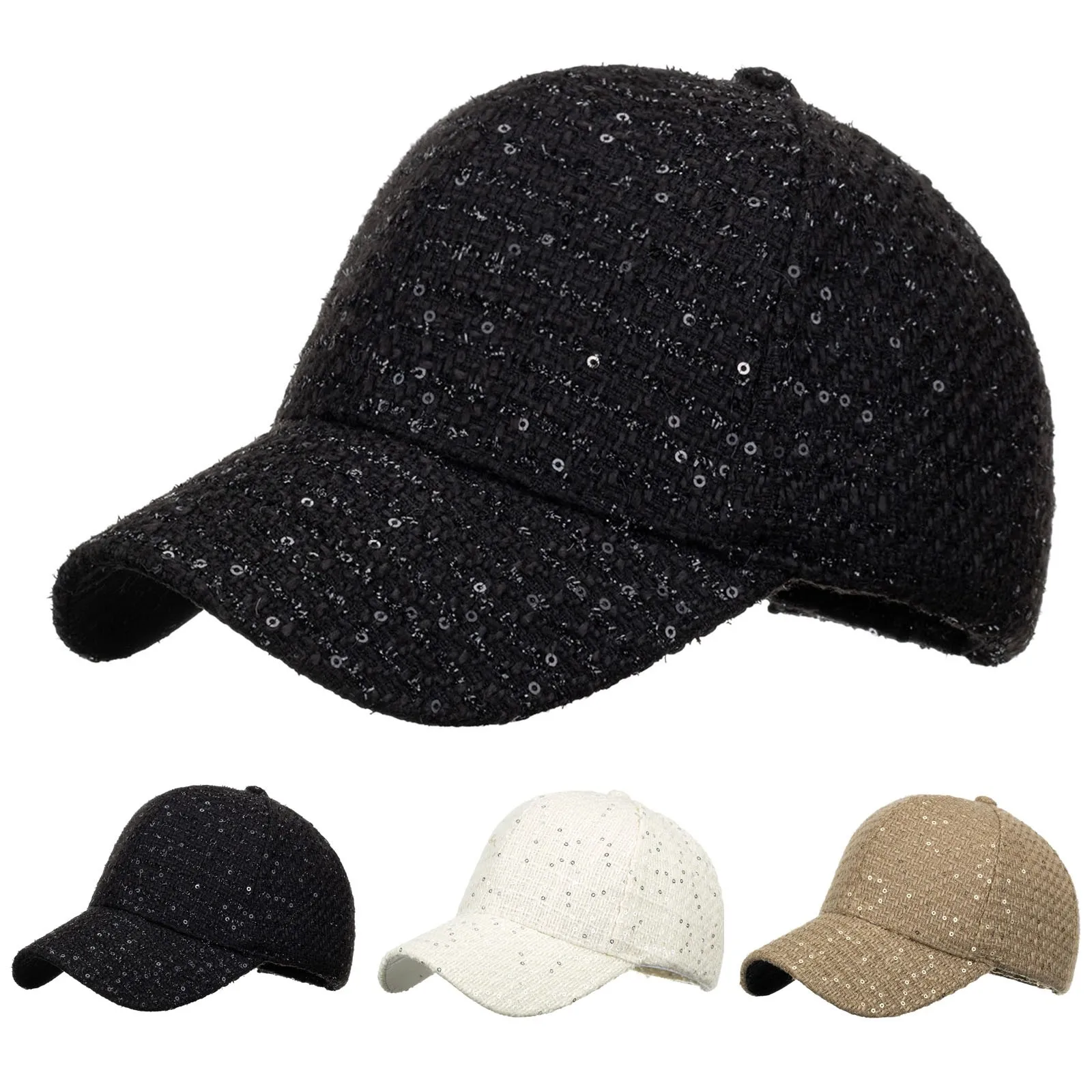

Baseball Cap Fashion Women Men Breathable Spring Summer Outdoor Sport Beach Adjustable Hip Hop Sequins Sun Hat Casquette Gorras