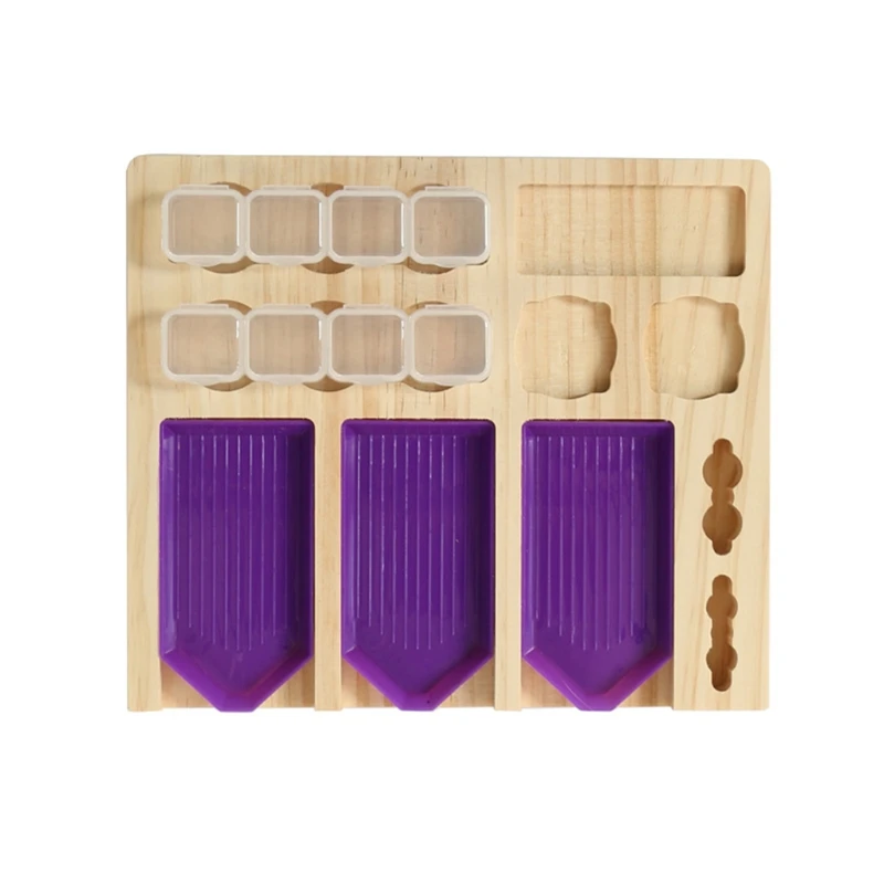 

5D Diamond Painting Tools Tray Organizer Art Accessories Kits for Adults Bead Storage Containers HX6D