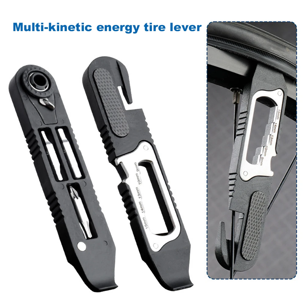 

Bicycle Repair Tools Kit Cycling Tube Tool Tyre Lever Allen Wrench MTB Mountain Bike Cycling Tools Opener Breaker Tool Crow Bar