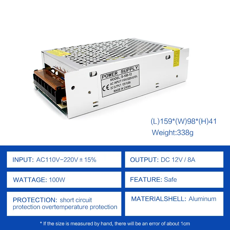 AC 220V to DC 12V Power Supply Lighting Transformer 110V-220V 12 Volt 1A 2A 3A 5A 10A 20A LED driver Switching Adapter | Лампы и