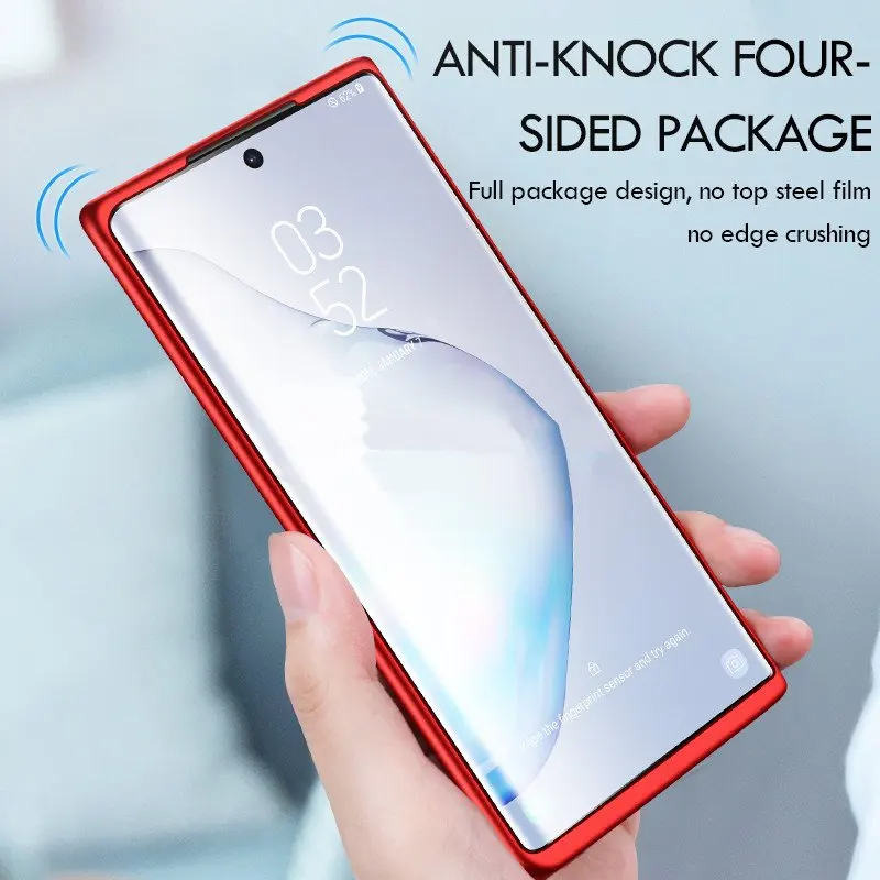 Чехол для телефона с полной защитой на 360 ° задняя крышка + пленка из закаленного