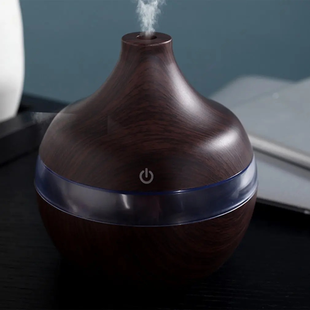 

Wood Grain Essential Oil Aromatherapy Diffuser USB Charging Home Air Humidifier Purify Soothing LED Night Light Mist Maker