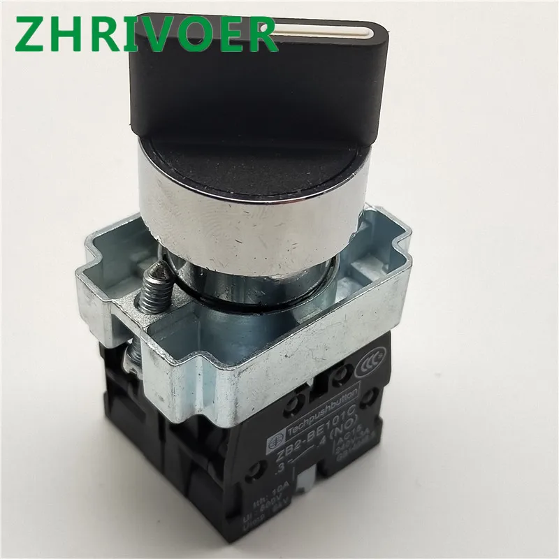 22 мм XB2 BD33 ZB2 BE101C две дороги 3 позиции 2NO ручка переключателя 10A/415V Lock для