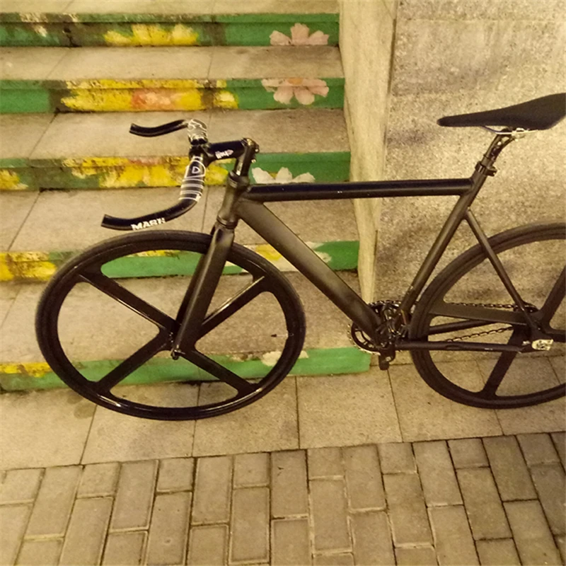 Fixie велосипед городской трек рама для велосипеда с алюминиевой вилкой 4 спицами