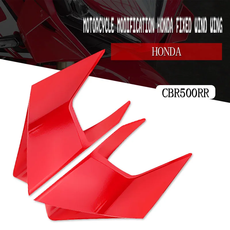 

For Honda CBR650R CBR500R CBR650F CBR 650R 2019-2021 Motorcycle Front Fairing Aerodynamic ABS Winglets Cover Protection Guards