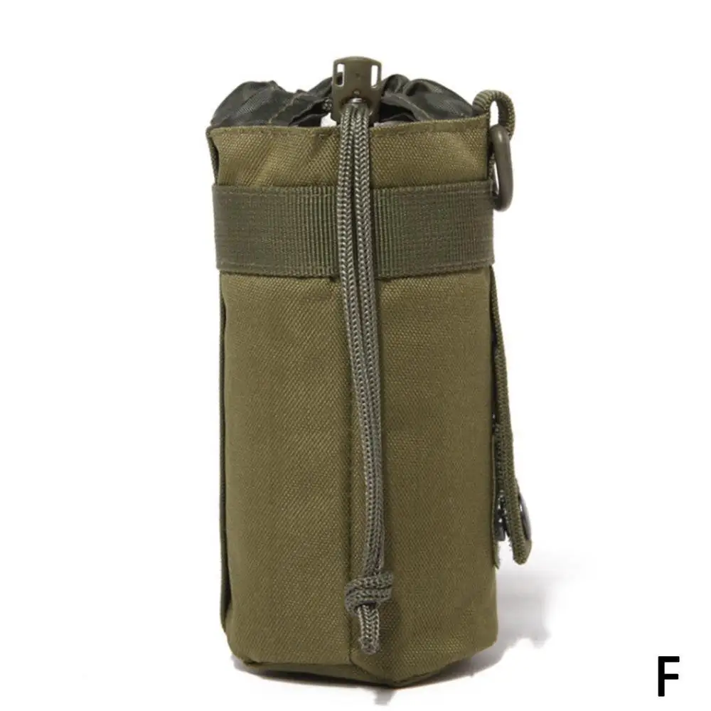 F Army Green Система сумка для бутылки воды 1Л сумки для воды на открытом воздухе Тактическая Военная система Molle сумка для бутылки воды чайник сумка держатель - Цвет: F Army Green