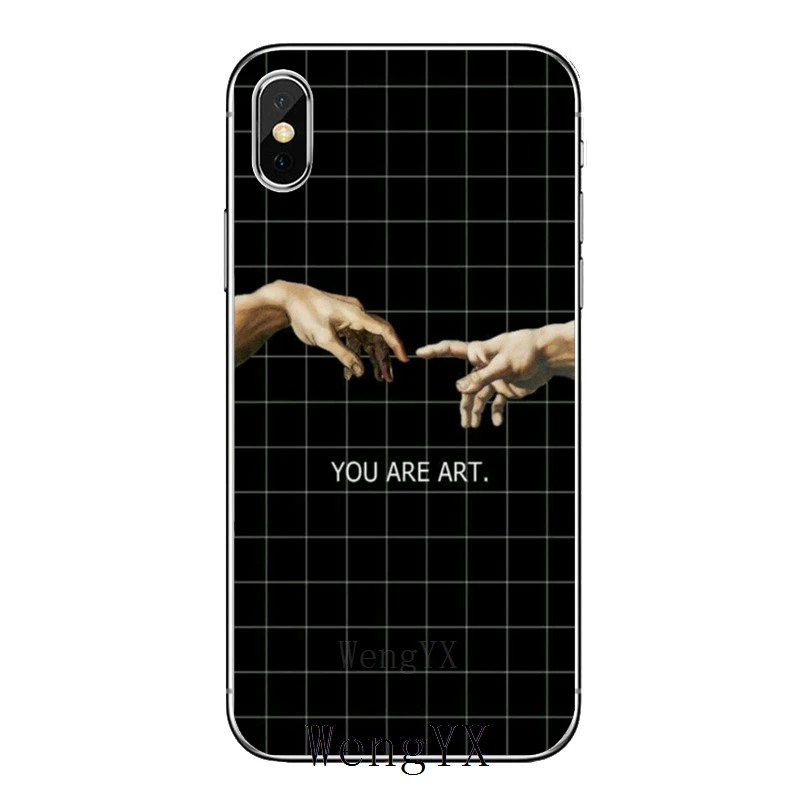 Микеланджело живопись Эстетическая для samsung Galaxy S10 Lite S9 S8 S7 S6 edge Plus S5 S4 примечание 9 8 5 4 мини аксессуары чехол для телефона - Цвет: Michelangelo-B-07
