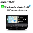 Панорамная камера для автомобиля, 360 дюймов, 6G + 128G, Android 11,0, DVD-плеер, GPS-карта, Wi-Fi, Bluetooth 5,0, RDS, радио для Porsche Cayenne 2010-2016, 2017