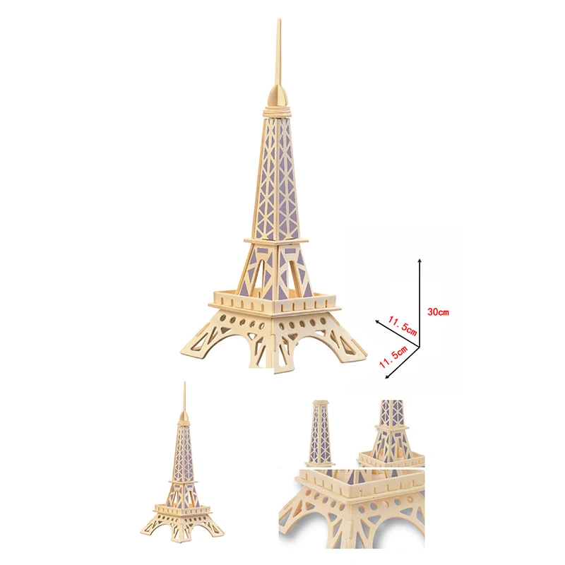 DIY 3D деревянная головоломка для детей головоломки детские игрушки деревянные машины грузовик животные пазлы Игрушки Обучающие Модели Строительные наборы для детей