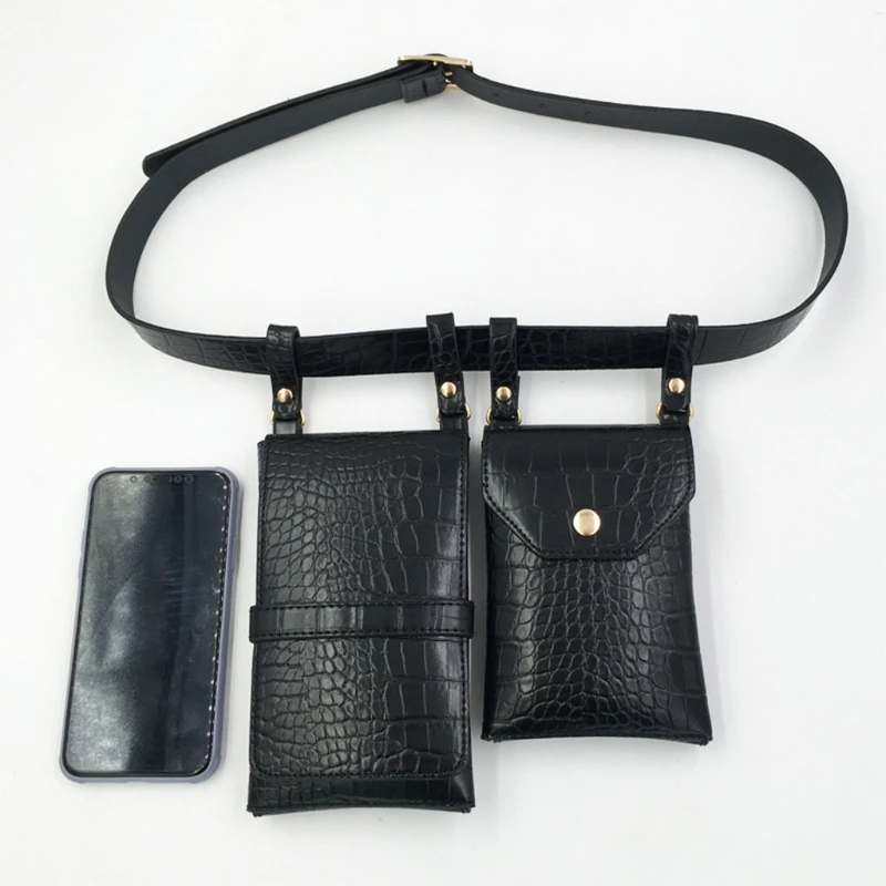 

Women Waist Pack PU Leather Fanny Pack Luxury Ladies Belt Bag Crossbody Bags Casual Chest Packs