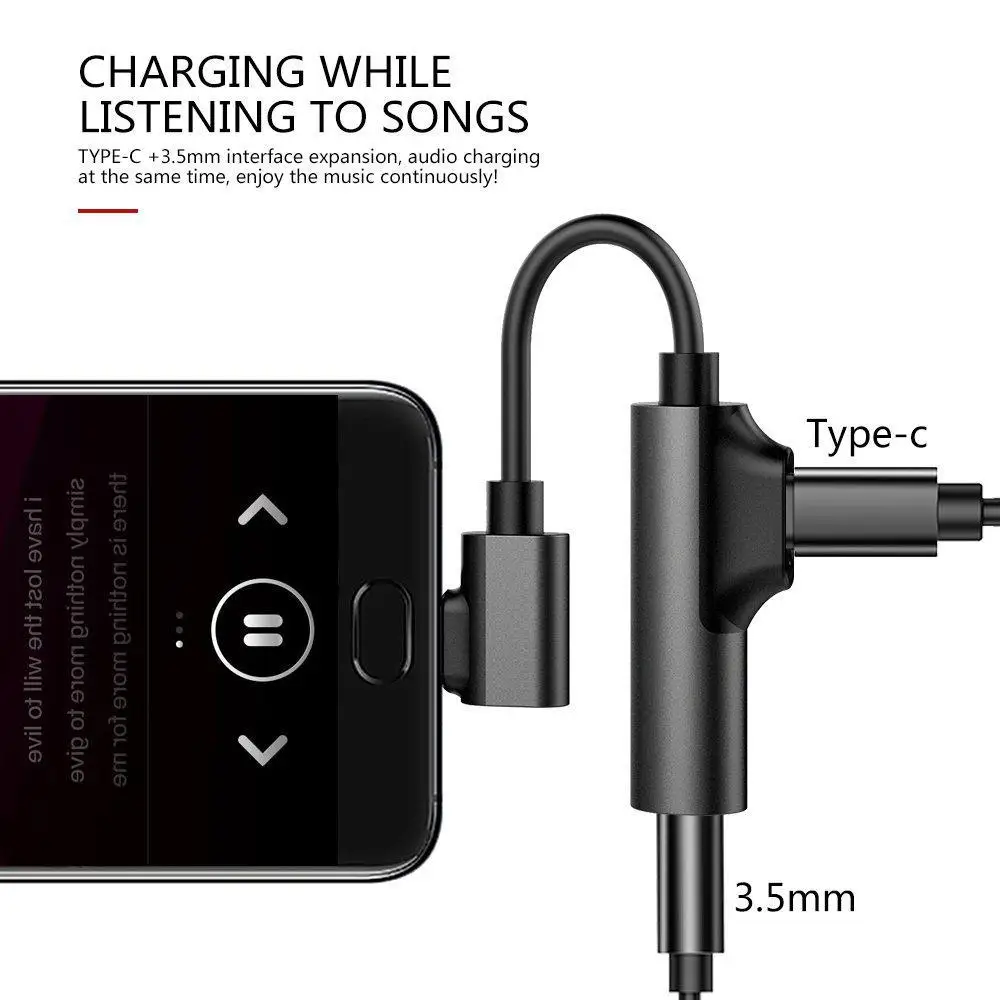 Тип c до 3 5 мм jack AUX кабель с разъемом usb для Huawei P30 Samsung Xiaomi Mi 9Pro Oneplus 7T аудио адаптер