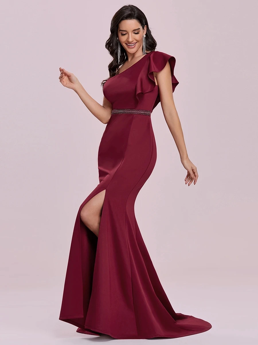 Ever Pretty Elegant Maxi One Shoulder Wholesale Evening Dress With Side Split Vestidos De Gala | Свадьбы и торжества