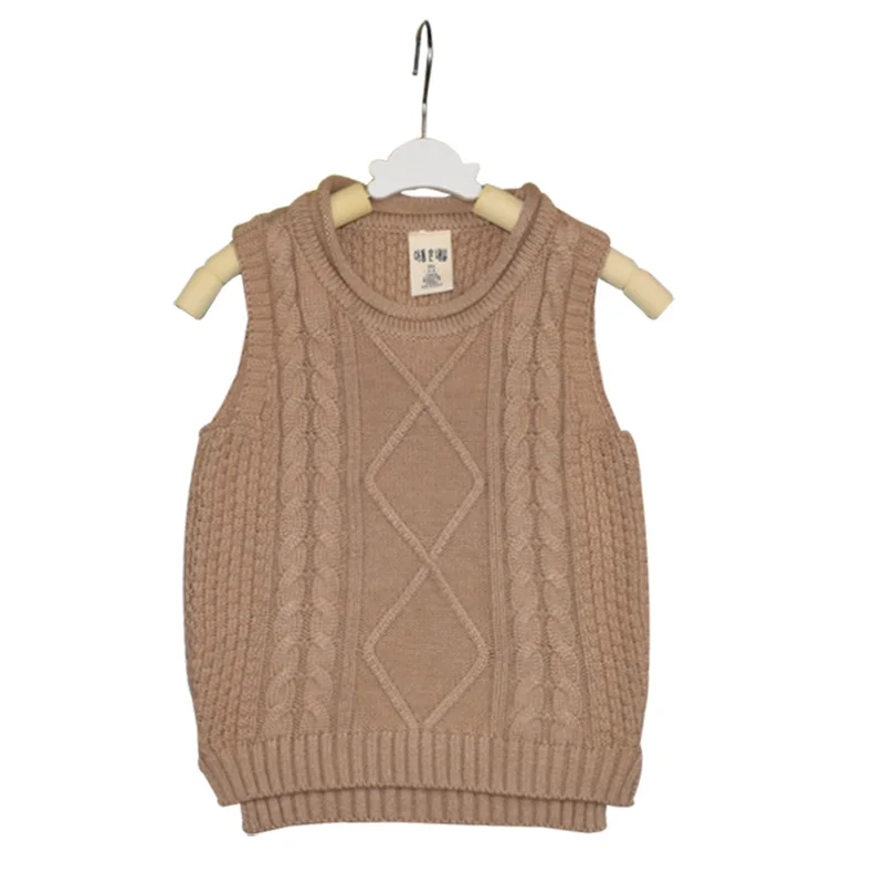 Kaiya Angel Детский свитер Мягкая Детская осенняя одежда без рукавов однотонный для