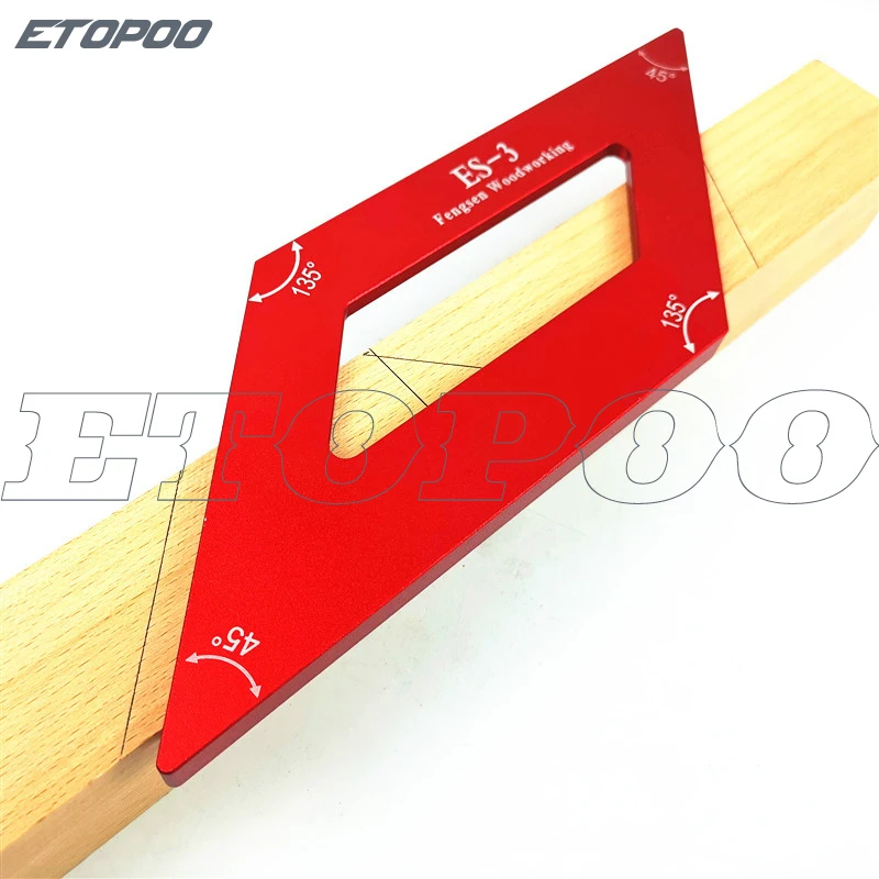 Деревообрабатывающий разметочная линейка 45/135 градусов квадратный угловой