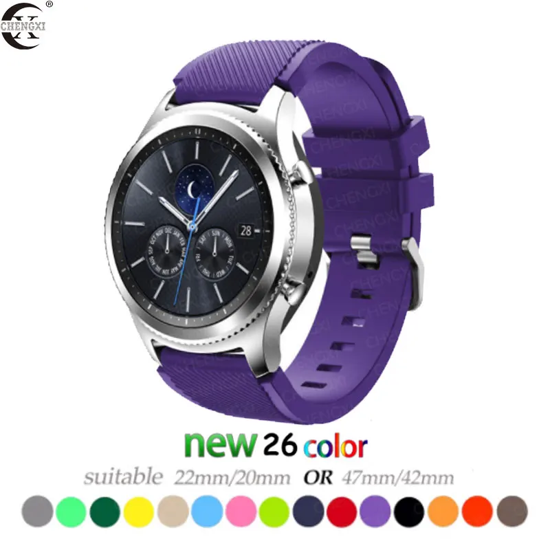 20 мм 22 мм huami amazfit gtr ремешок Bip для samsung gear S3 s2 sport Classic huawei gt 2 active galaxy watch 42 мм 46 Band 40 44 мм