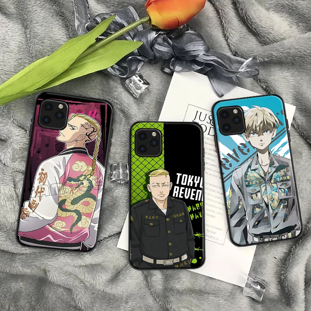 

Tokyo Avengers Japan Anime Phone Case For iPhone 6 7 8 6S Plus X XR XS 11 12 13 Pro MAX Mini SE 2020 Soft TPU Funda Back Cover