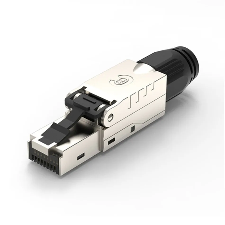 Cat8 Keystone Jack RJ45 Cat 8 полевой разъем для завершения работы 40 г 2000 МГц экранированный