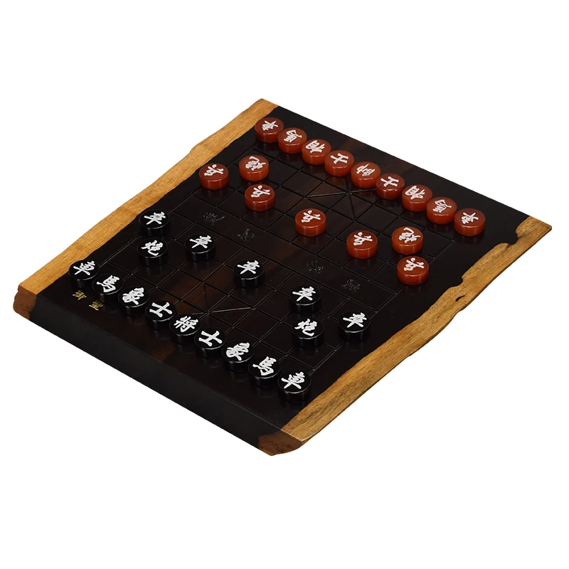 

Small Mini Luxury Chess Portable Agate Pieces Gift Sculpture Wooden Board Chess Set High-end Gra Planszowa Family Games EK50QL