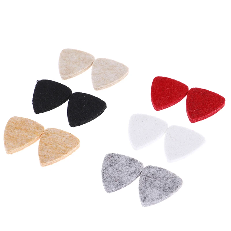 

IRIN 1Pair Ukulele Soft Felt Picks Plectrum Personalized Ukelele Accessories 31 * 26mm