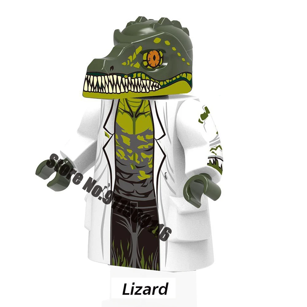 Disney Superheroes Spider-Gwen Mysterio Miles Morales Spiderman Building Blocks Doctor Octopus Lizard Action Figures Kids Toys | Игрушки и