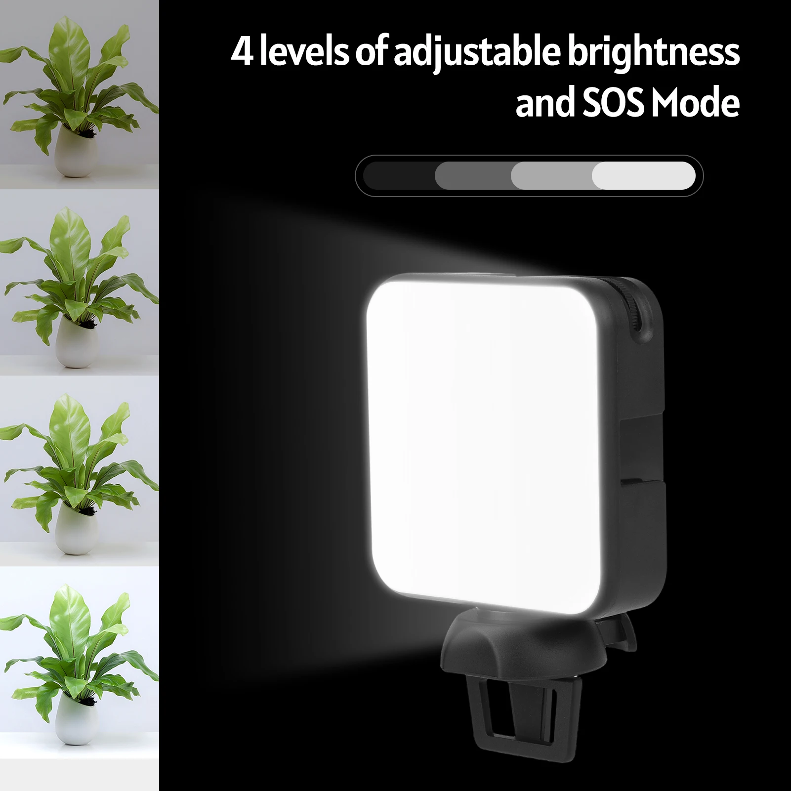 Портативный светодиодный светильник Andoer W36 для фотосъемки 5600K с 3 креплениями на