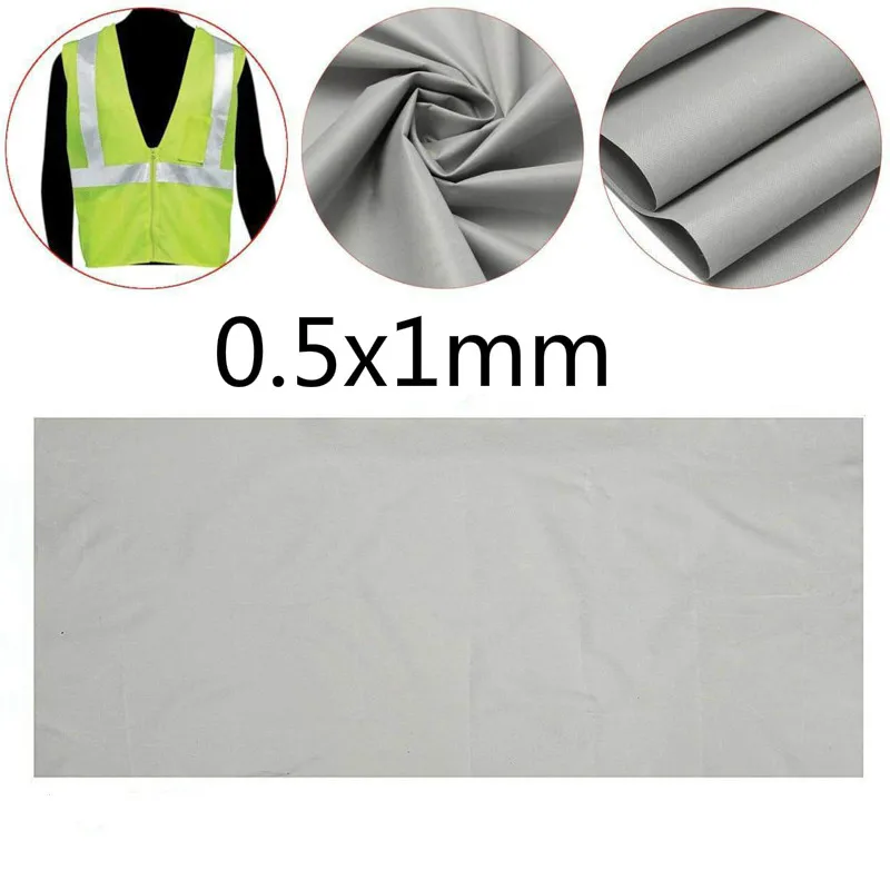 

1pcs 0.5x1m reflective tape fabric synthetic sewing fabric, reflective fabric warning safety traffic reflective fabric