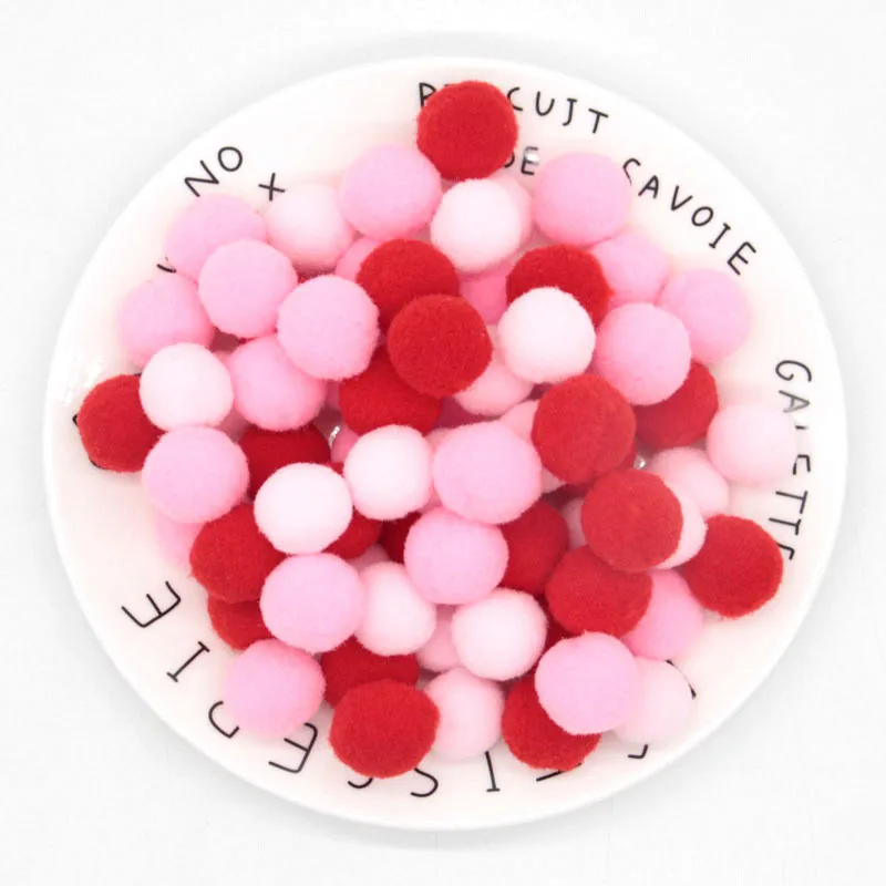 Разноцветные Мини Помпоны 20 мм ручные помпоны для творчества детские игрушки