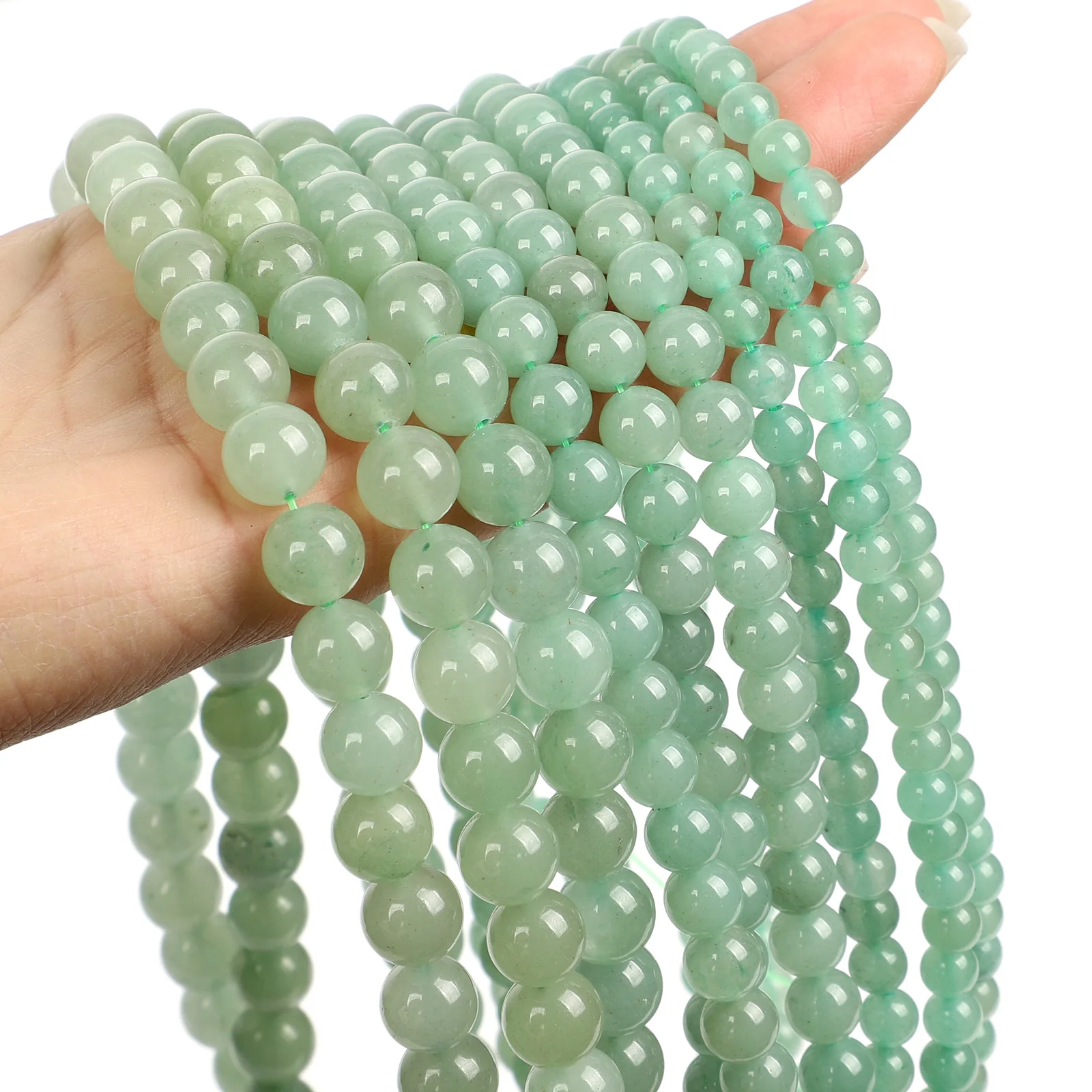 Бусина из натурального камня зеленая искусственная Бриллиантовая россыпь