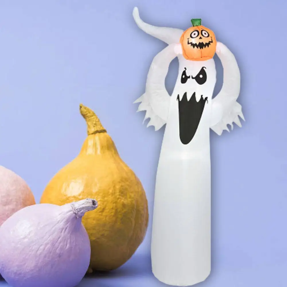 

Halloween Inflatable Model 1.8m Luminous White Little Outdoor Garden Toy Lifting Scary House Props Haunted Decor Pumpkin Y7G4