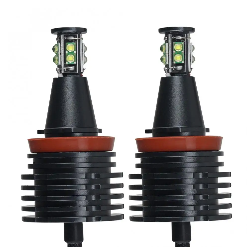 2 шт. без ошибок H8 40 Вт Светодиодный Маркер для глаз ангела светодиодный