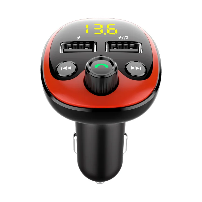 Bluetooth 5 0 FM передатчик свободные руки ресивер MP3 плеер 2.1A u-диск tf-карта двойной USB