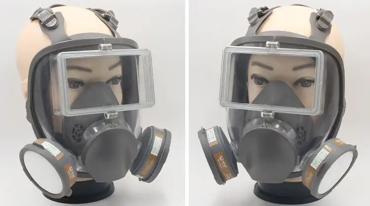 Válvula respiratória, Máscaras de pulverização química