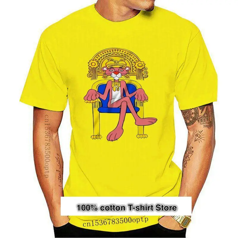 

Camiseta de dibujos animados blanca Wsn35 para gimnasios, ropa para Fitness, Pink Panther egythone Pyramids