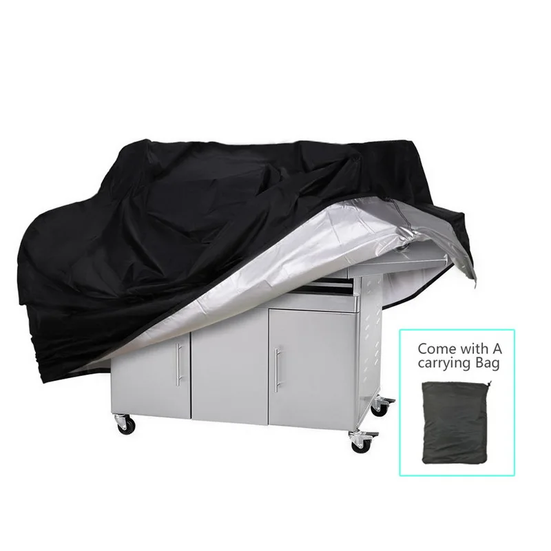 Bache Barbecue Black Waterproof BBQ Cover Outdoor Rain Grill Barbacoa Anti Dust Protector For Gas Charcoal Barbe | Дом и сад