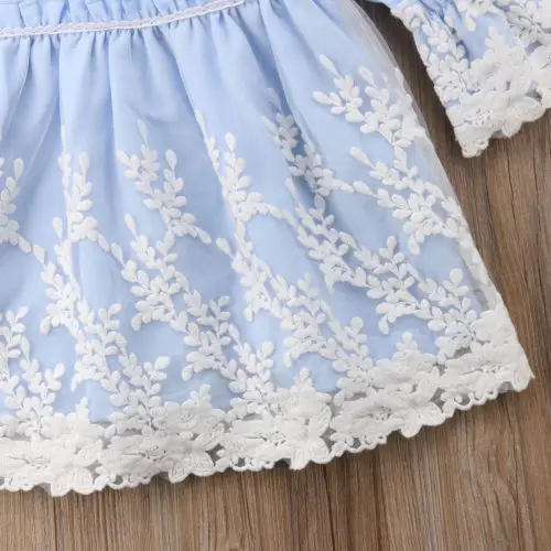 

Flower Girl Princess Lace Dress Kid Baby Party Wedding Pageant Gown Formal Dresses
