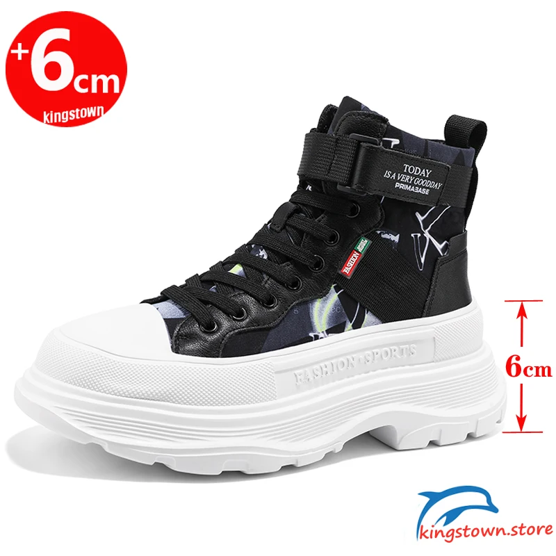 Мужские ботильоны Martin Обувь на платформе увеличивающая рост Мужская стелька