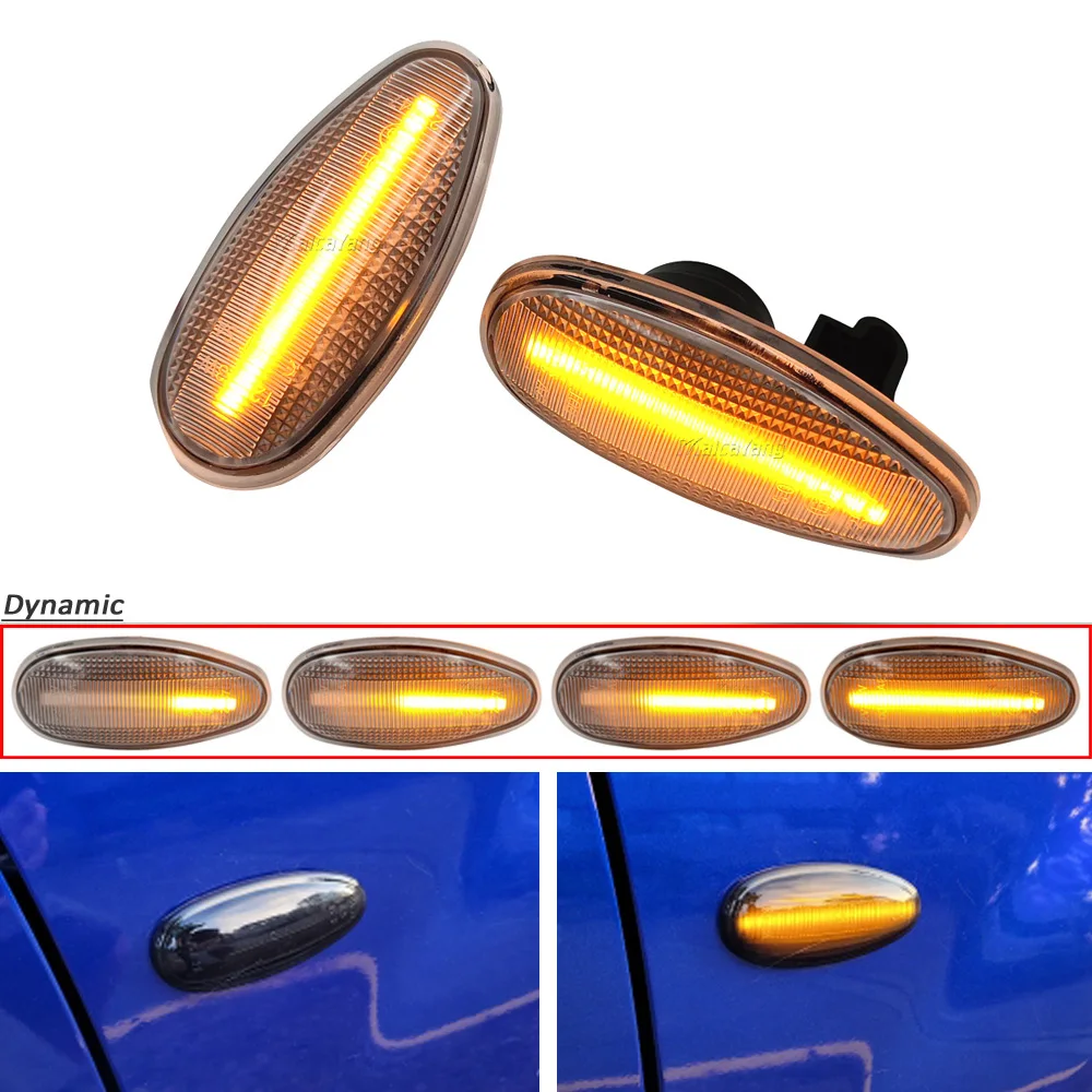 

2Pcs Dynamic Blinker For Mitsubishi Outlander Lancer Adventure I-Miev Shogun MK3 Montero Sport LED Turn Signal Side Marker Light