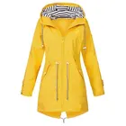 Женский дождевик на осень и зиму, куртка с переходом на закат, Длинные ветрозащитные куртки для кемпинга на открытом воздухе