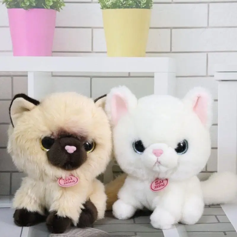 Моделирование сиамские короткошерстной кошки супер милый игрушечный Кот