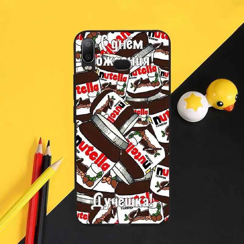 PENGHUWAN еды шоколада Tumblr Nutella типа сделай сам украшения чехла для телефона Samsung A10 A20