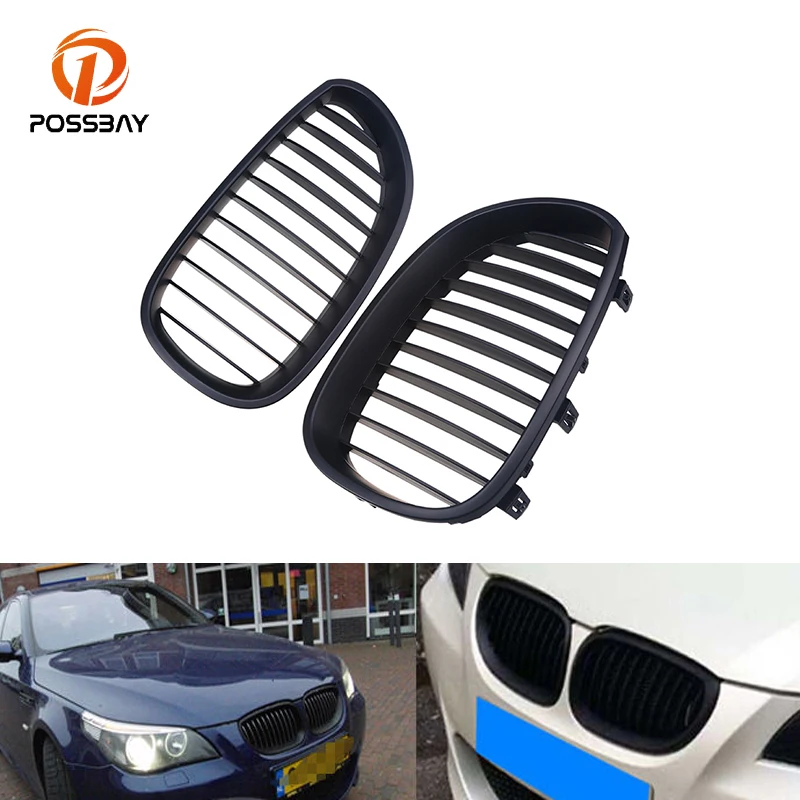 Posbay Высокое качество ABS Matte черная Автомобильная Передняя вытяжка гриль решетка