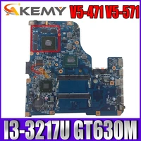akemy for acer aspire v5 471 v5 571 laptop motherboard nbm1d11007 48 4tu05 021 sr0n9 i3 3217u cpu gt630m 1gb
