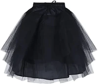 kids hoopless petticoat crinoline slip with 3 layers net flower girls dress wedding pageant tutu underskirt 2021