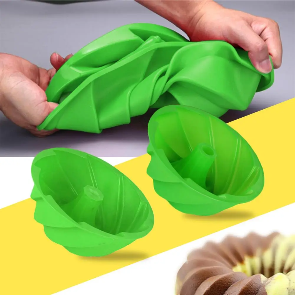 Силиконовые формы для тортов спиральные выпечки инструменты 3D хлеба
