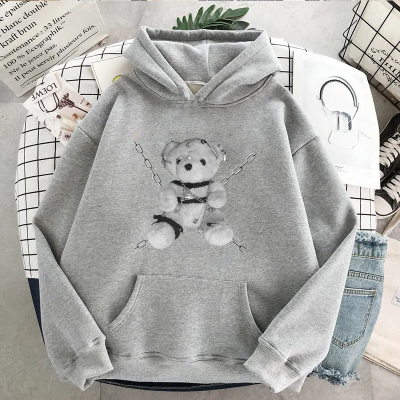 Тёмный свитшот в стиле Харадзюку японский Готический Женский Повседневный